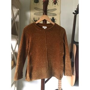 Mustard Yellow Chenille Pullover Sweater